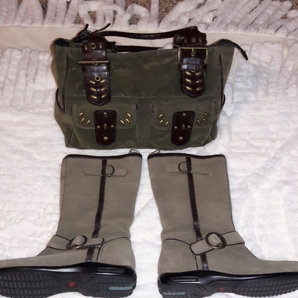Cole Haan Nike Air boots 7 FREE ANA BAG